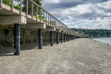 Fototapeta premium Boardwalk At Low Tide 4
