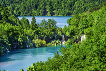 Fototapeta premium National Park Plitvice Lakes. Croatia.