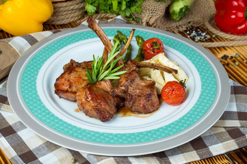 Veal ribs with Vegetables