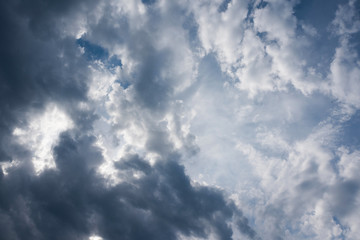 Clouds with blue sky