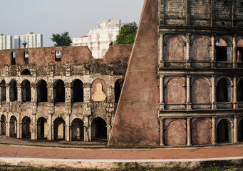 Miniature model of Colosseum or coliseum, amphitheatre in Rome, Italy