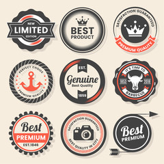 Obraz premium Vintage Retro Vector Logo for banner