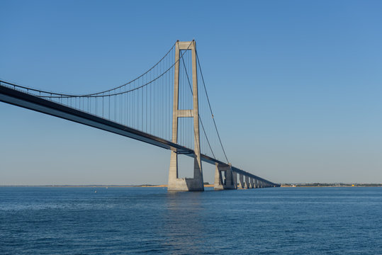 Fototapeta Great Belt bridge at sunny day