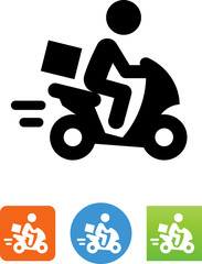 Moped Scooter Delivery Icon