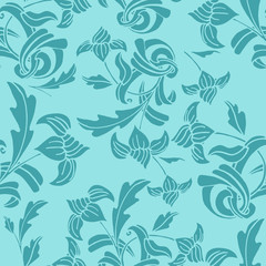 Seamless texture vintage floral pattern