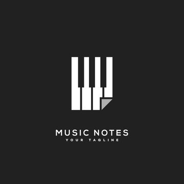 Music notes logo