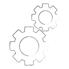 gears machinery isolated icon vector illustration design