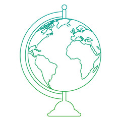 world planet earth ecology icon vector illustration design