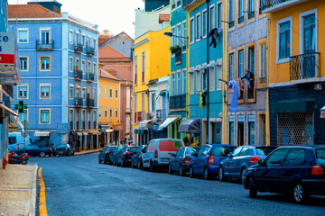 Fototapeta na wymiar Colorful Streets of Lisbon