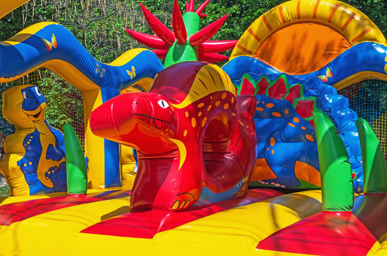 Inflatable trampoline children's