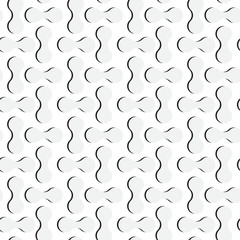 REGULAR ROUNDED SHAPE IN TRANSITION. SEAMLESS VECTOR PATTERN