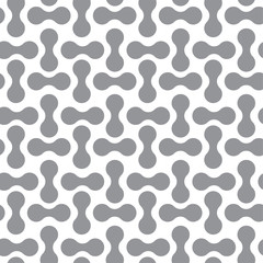REGULAR ROUNDED SHAPE IN TRANSITION. SEAMLESS VECTOR PATTERN