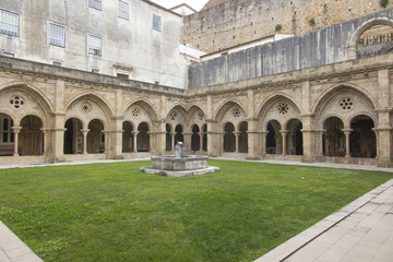 Fototapeta premium The Old Cathedral of Coimbra, (Se Velha de Coimbra).