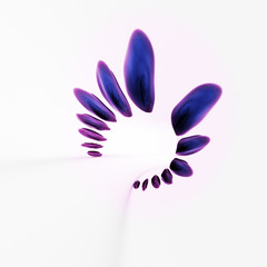 Feng shui zen violet 3d simple