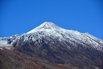 Mountain landscape of Teide National Park. Tenerife, Canary Islands. 