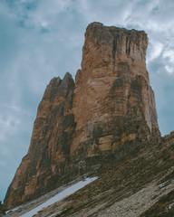 Naklejka premium Mountains Lakes and Nature in the Dolomites, Italy