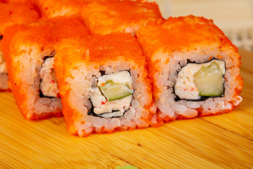 Tasty California rolls