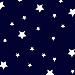 Blue Abstract background. Night sky with stars. Vector illustration
