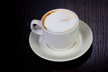 Delicious latte coffee