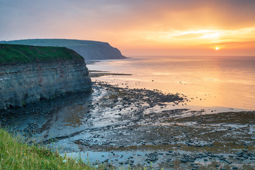 Sunset at Staithes