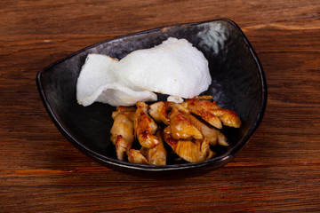 Chicken breast with teriyaki sauce