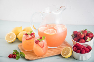 pink berry lemonade