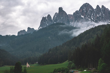 Fototapeta na wymiar Nature and Mountains in the Dolomites, Italy