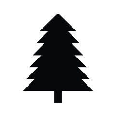 A black and white silhouette of a tree