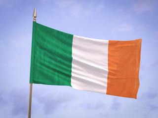 Naklejka na ściany i meble Flag of Ireland