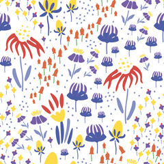 Seamless pattern with floral
