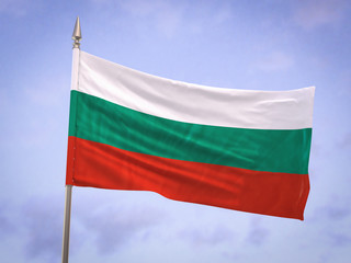 Naklejka na ściany i meble Flag of Bulgaria