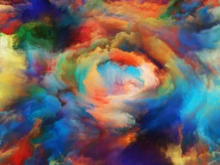 Photo sur Plexiglas Mélange de couleurs Peinture Nuage