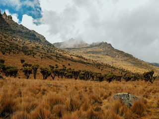 Rock formations at Mount Kenya, Kenya