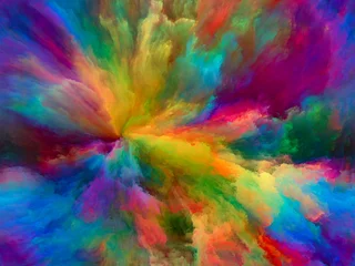Selbstklebende Fototapete Gemixte farben Paths of Paint