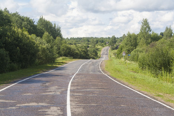 Fototapeta na wymiar a rural road