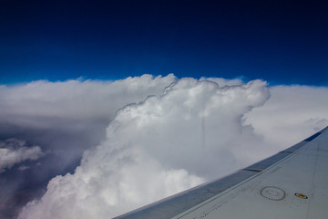 Fototapeta na wymiar Clouds from a Plane