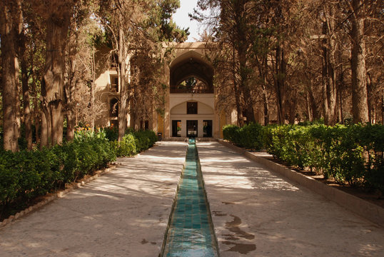 Fin Garden, a historic Persian garden in Kashan, Iran is listed as a World Heritage Site of UNESCO 