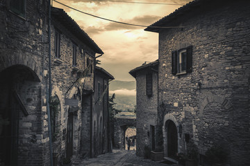 Montefalco, ancient medieval town in Umbria - Italy