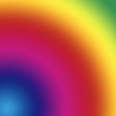 Multicolored lines in a circular pattern.