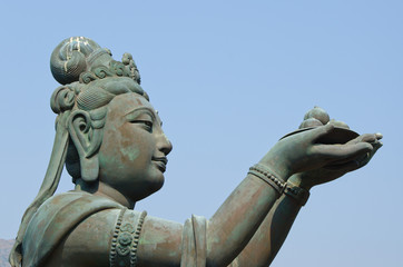 Giant Buddha statue in Hong Kong