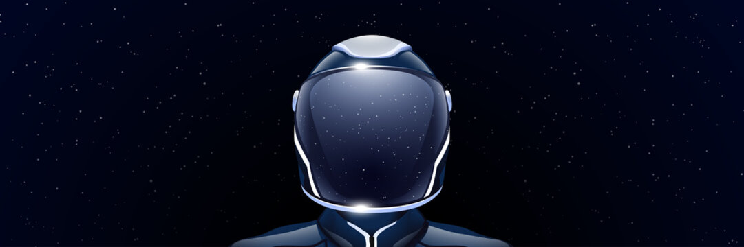 Fototapeta wide image of spaceman