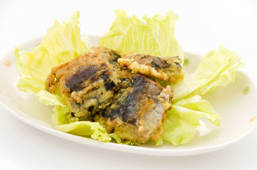 さば水煮のピカタ