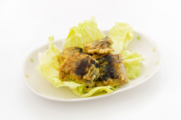 さば水煮のピカタ