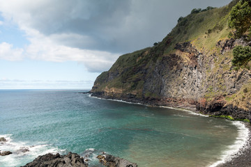 Fototapeta na wymiar Beautiful landscpe of Sao Miguel, Islas Azores, Portugal