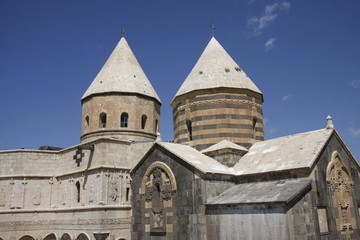 Domes of the Saint Thaddeus Church in Western Iran