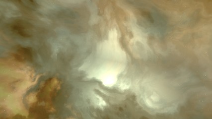 golden nebula space background