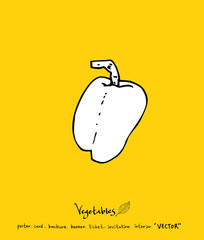 농산물 일러스트 / 손으로 그린 과일과 채소 그림