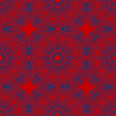 Art-deco floral pattern. Seamless. vector illustration. For invitation wedding, valentine's, background, wallpaper.