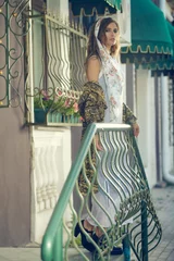 Zelfklevend Fotobehang vrouwelijke boho-stijl © Andrey Kiselev