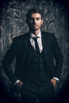 man in elegant suit